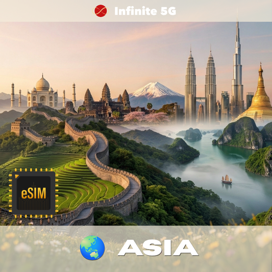 🌏 eSIM - Asia (10 paesi)