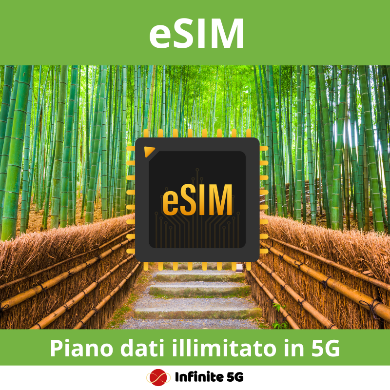 eSIM Giappone con dati illimitati