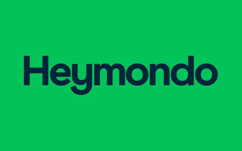Logo verde e nero di Heymondo, assicurazione viaggio online